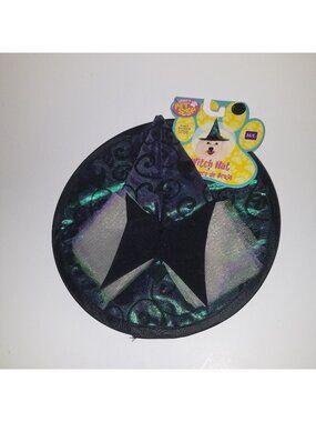 NWT Dog Witch Hat Halloween Costume Accessory Rubie's Size M/L Medium/Large Pet